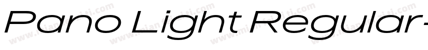 Pano Light Regular字体转换